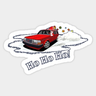 Santa's Wagon Sticker